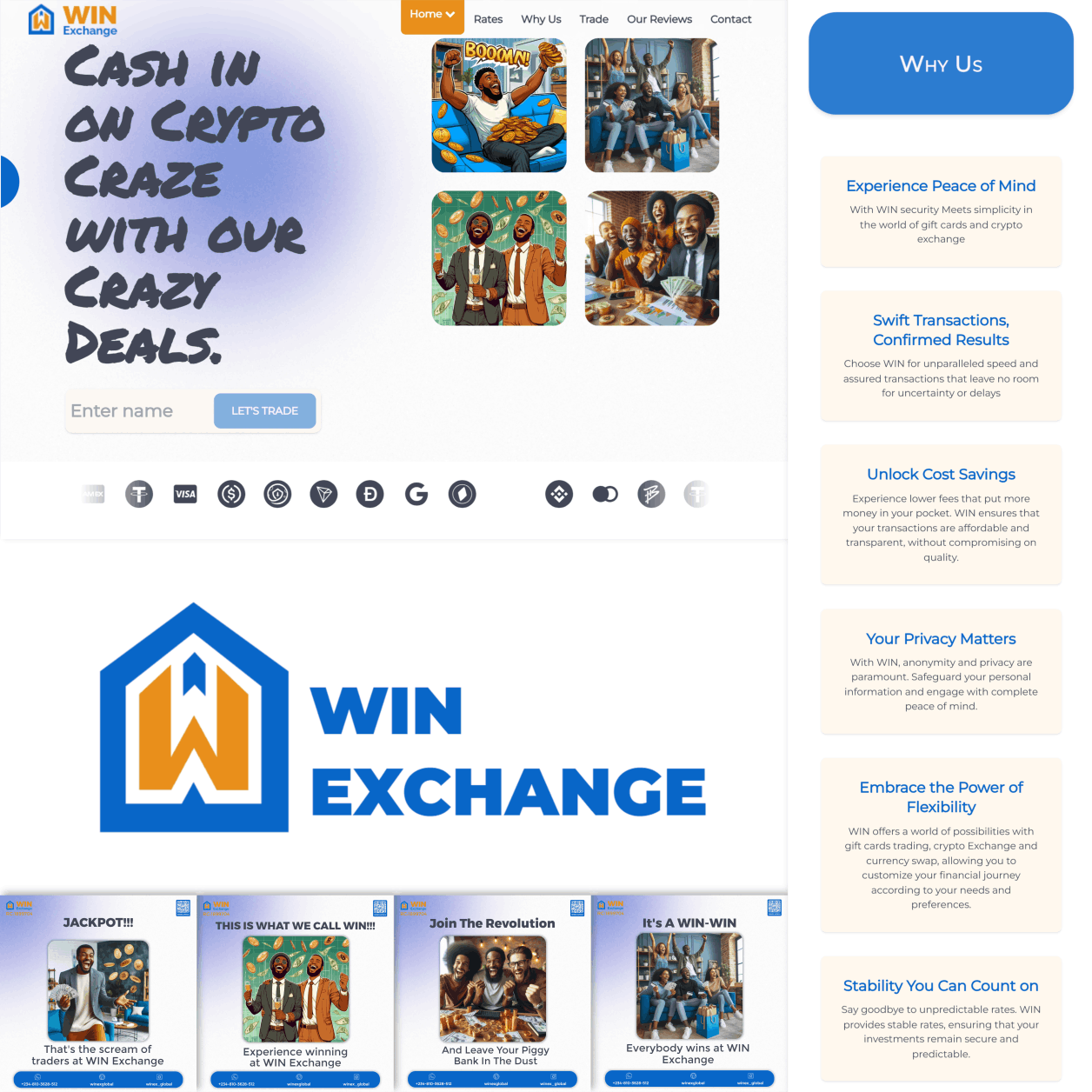 WIN Exchange - Website Strategy